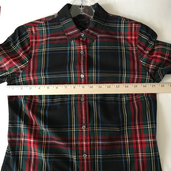 J. CREW Perfect Plaid Button Down Cotton Shirt Bundle Blue Red Boys Size 2T - Picture 10 of 16